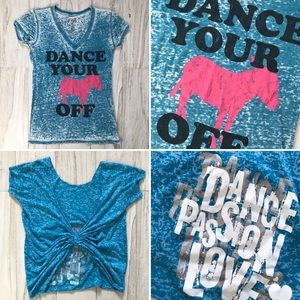 2 Graphic Dance Tops